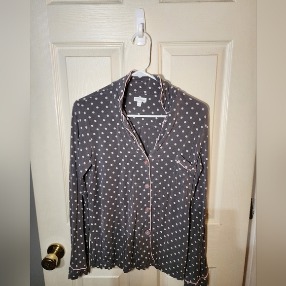 P.J. Salvage Other - P.J. Salvage Gray Polka Dot Pajama Set